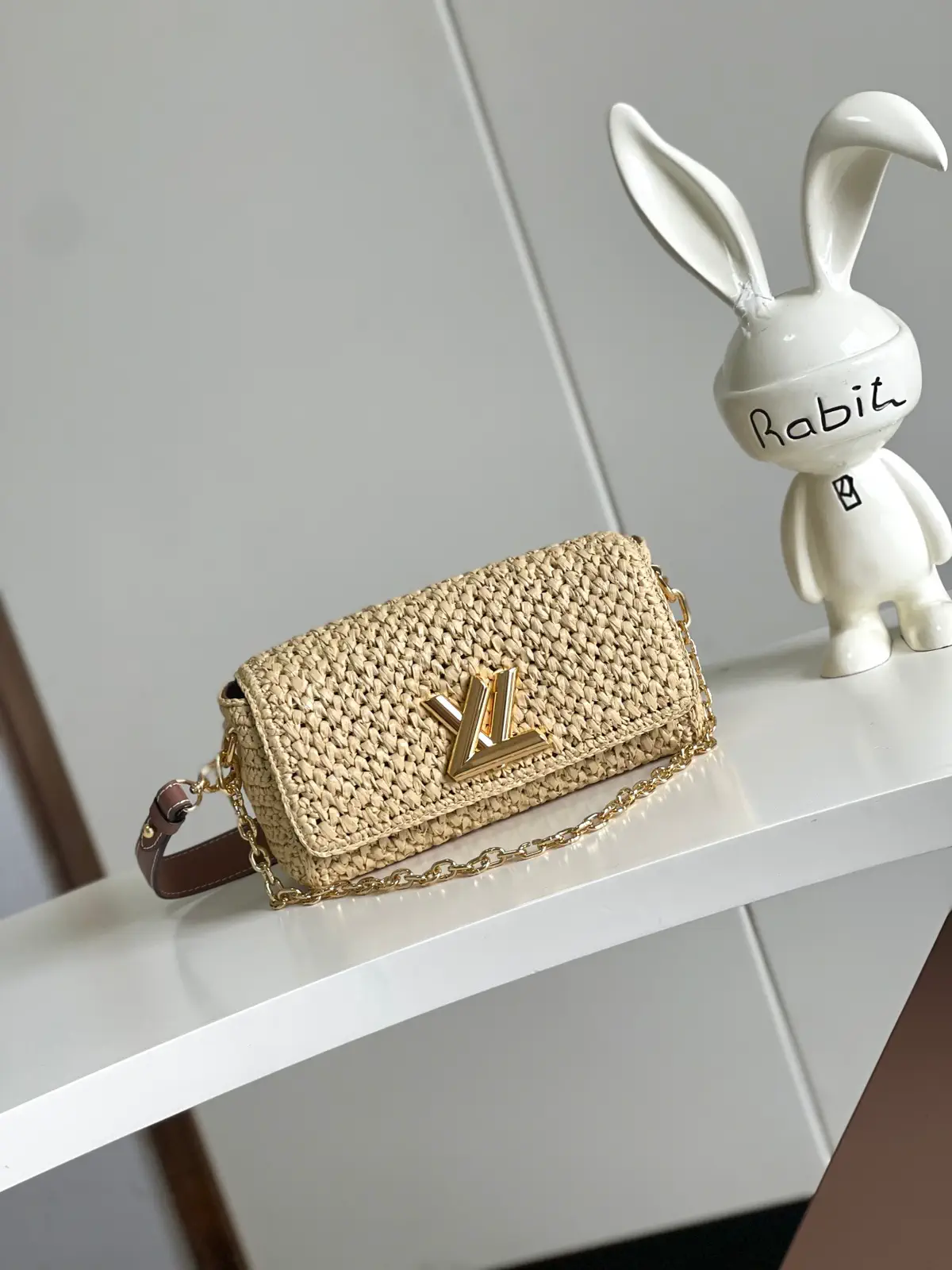 Louis Vuitton Raffia Twist Shoulder Bag image 1