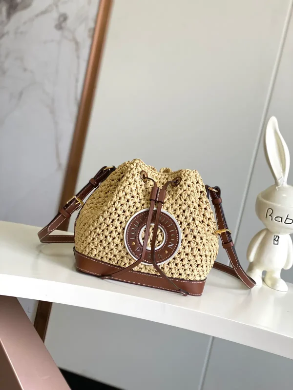 Louis Vuitton Noe BB Raffia Bucket Bag image 1