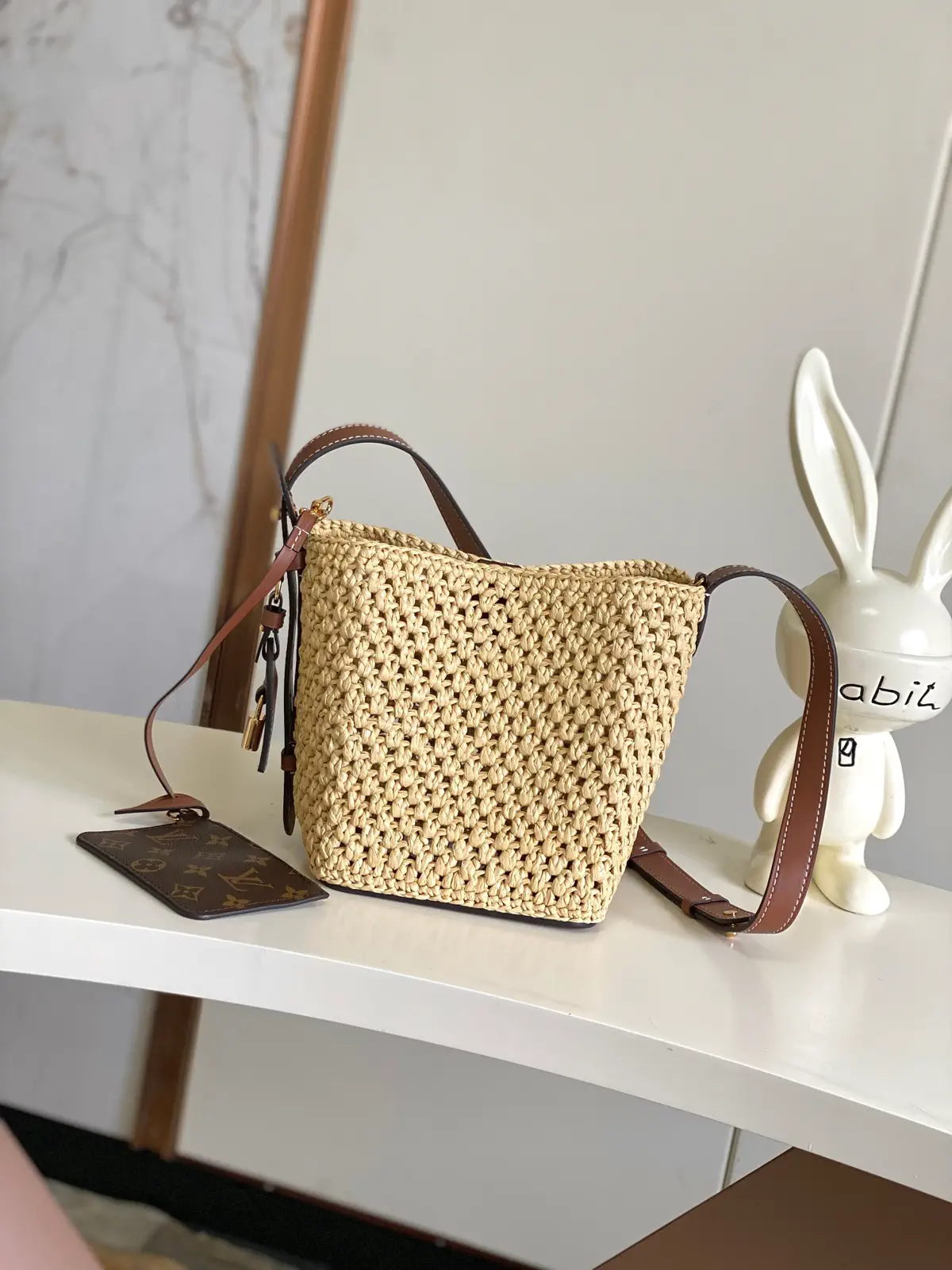 Louis Vuitton All In BB Raffia Bucket Bag image 1