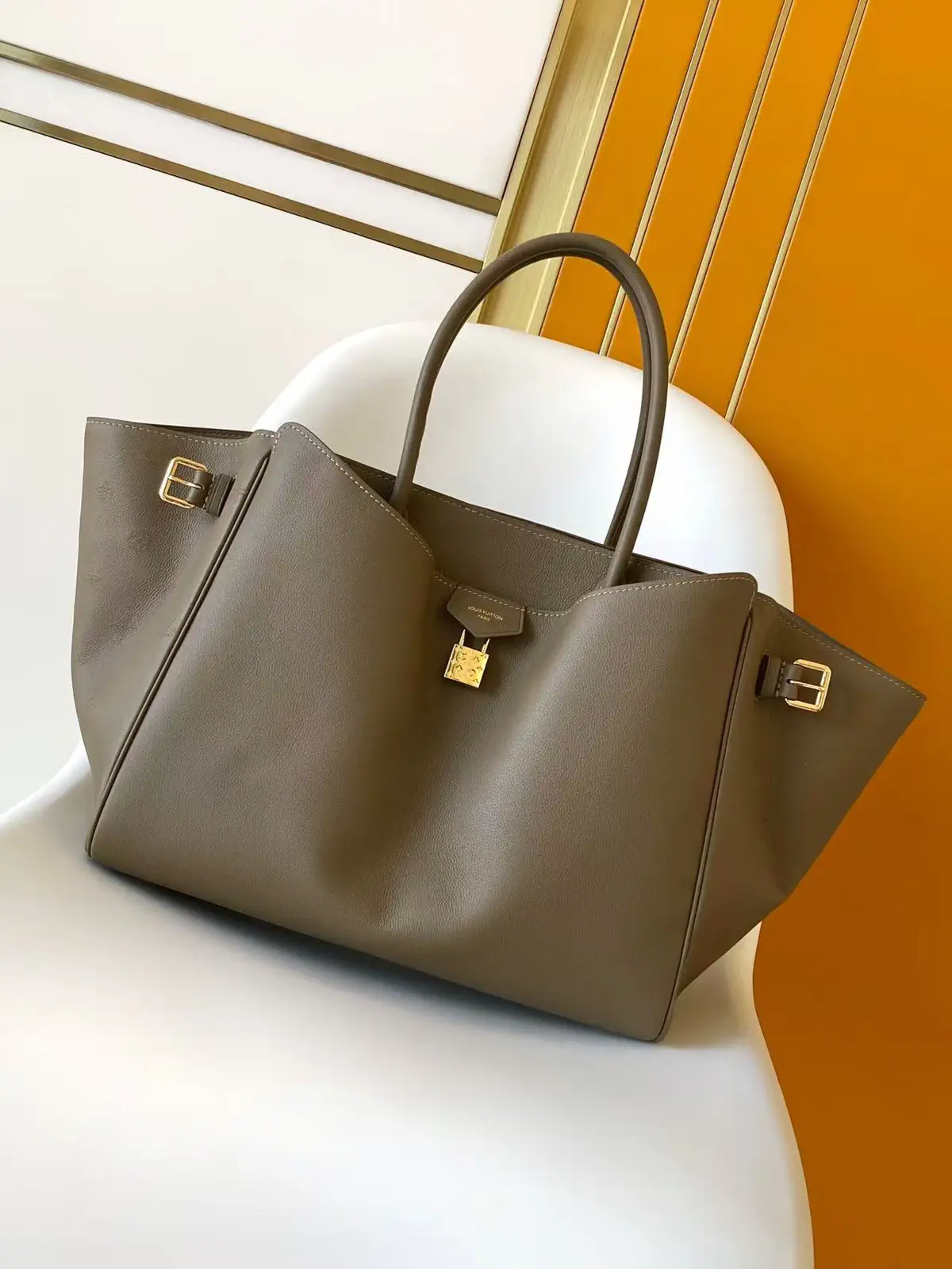 Louis Vuitton Taupe Vendôme PM Tote Bag image 1