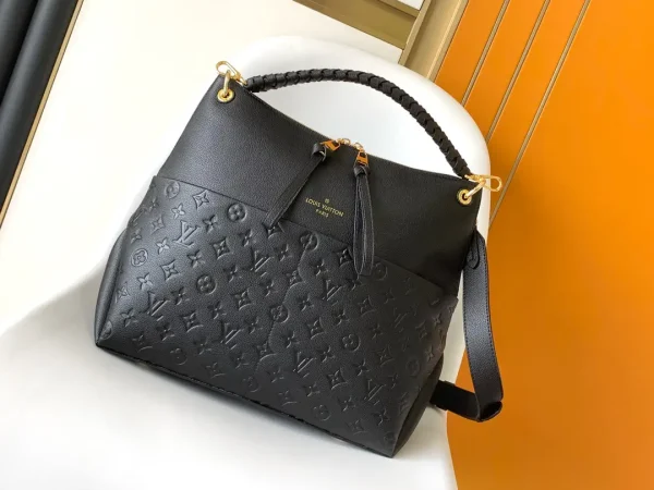 Louis Vuitton Black Monogram Embossed Hobo Bag image 1