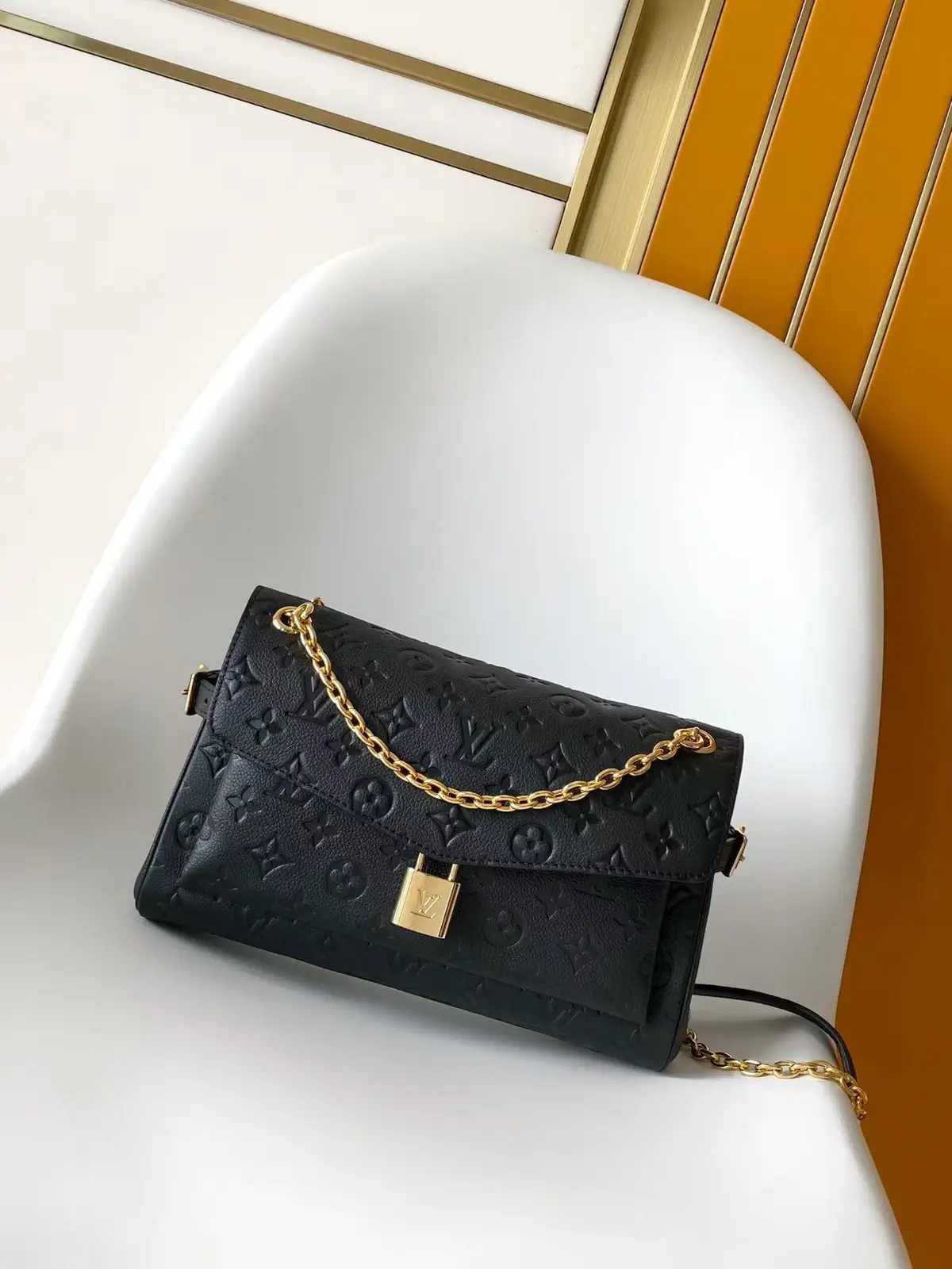 Louis Vuitton Black Monogram Empreinte Atime Flap Bag image 1