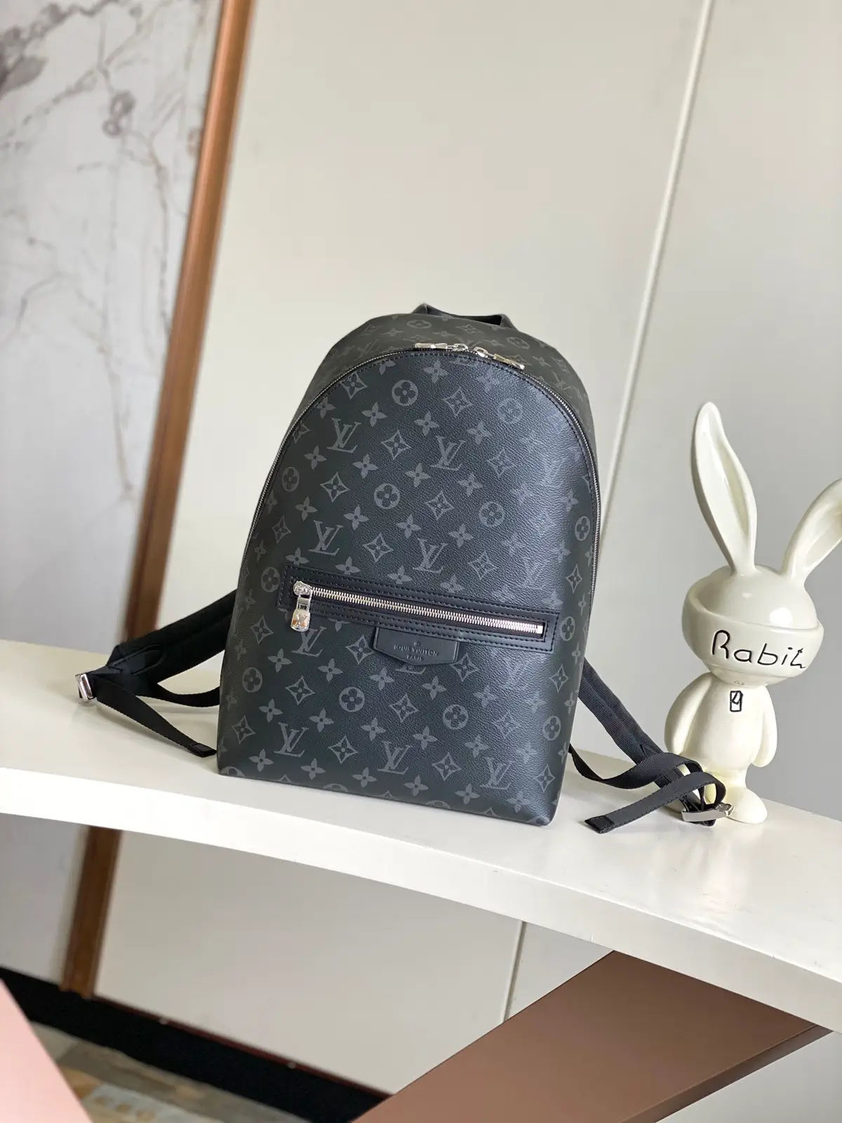 Louis Vuitton Monogram Eclipse Discovery Slim Backpack image 1