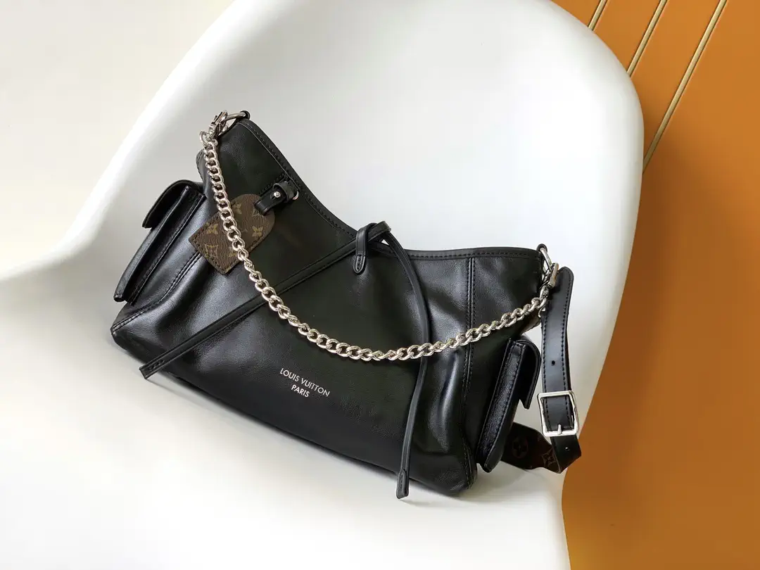 Louis Vuitton Black CarryAll Cargo Shoulder Bag image 1