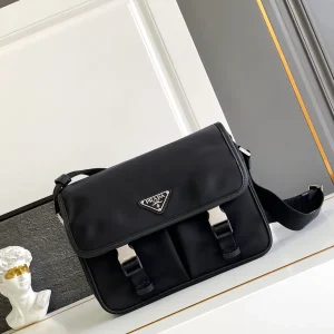 Prada Nylon Messenger Bag with Saffiano Leather Trim image 1
