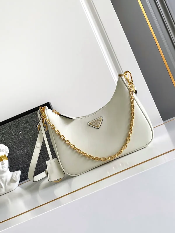 Prada White Hobo Shoulder Bag image 1