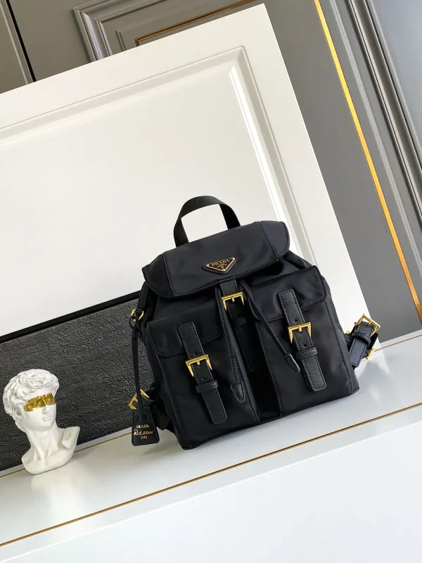 Prada Nylon Backpack with Gold Hardware image 1