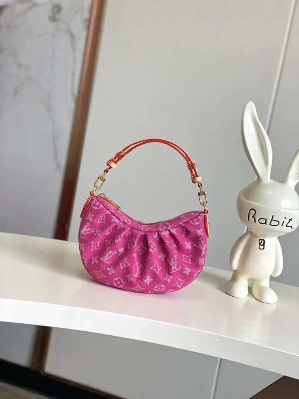 Louis Vuitton Pink Monogram Denim Pochette Valley Bag image 1