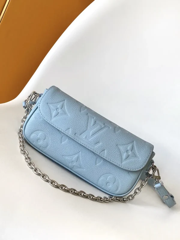 Louis Vuitton Light Blue Monogram Empreinte Wallet on Chain Ivy Bag image 1