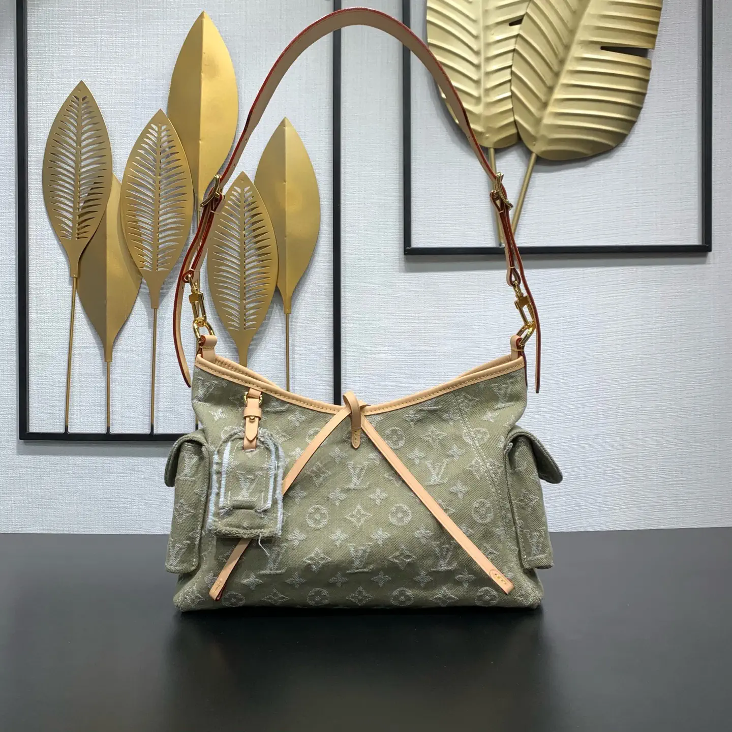Louis Vuitton Green Monogram Carryall Cargo Small Bag image 1