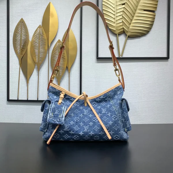 Louis Vuitton Carryall Cargo PM Denim Monogram Shoulder Bag image 1