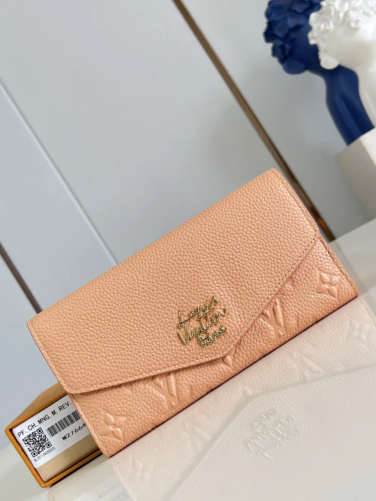 Louis Vuitton Sarah Peach Monogram Wallet image 1