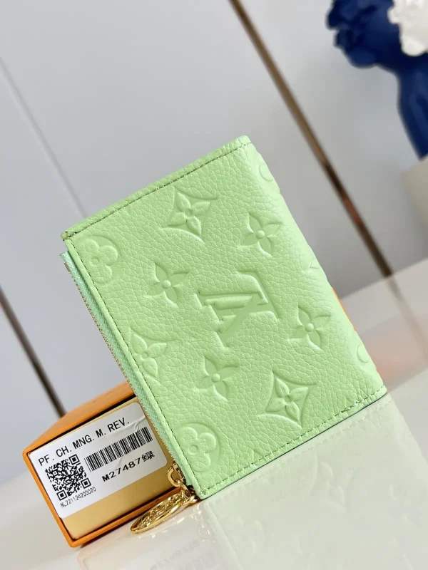 Louis Vuitton Light Green Monogram Empreinte Leather Lisa Wallet image 1