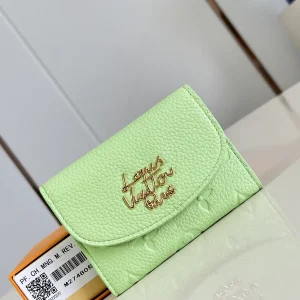 Louis Vuitton Rosalie Light Green Monogram Leather Wallet image 1