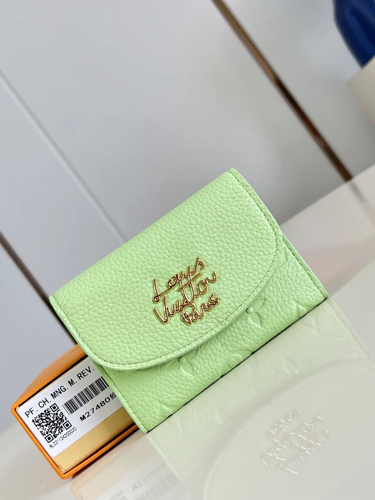 Louis Vuitton Rosalie Light Green Monogram Leather Wallet image 1
