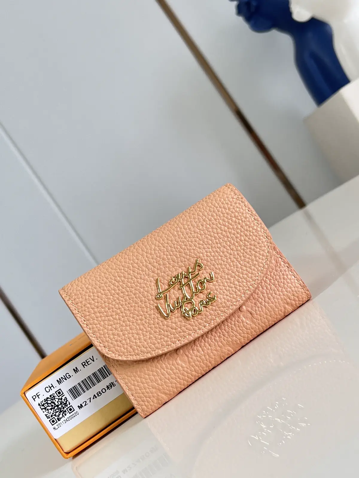 Louis Vuitton Rosalie Peach Leather Wallet image 1