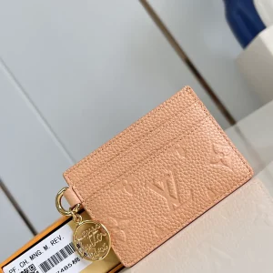 Louis Vuitton Peach Monogram Empreinte Card Holder image 1