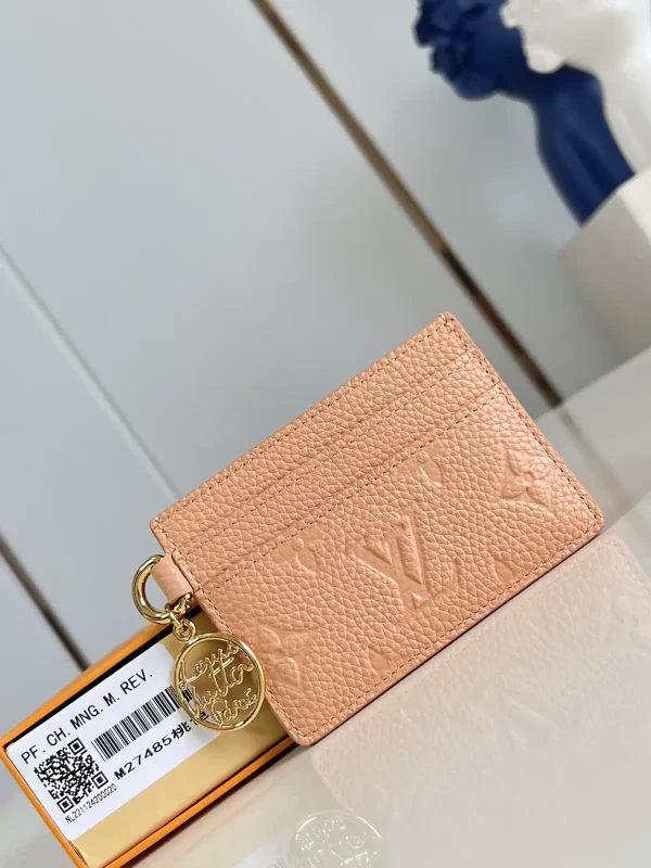 Louis Vuitton Peach Monogram Empreinte Card Holder image 1