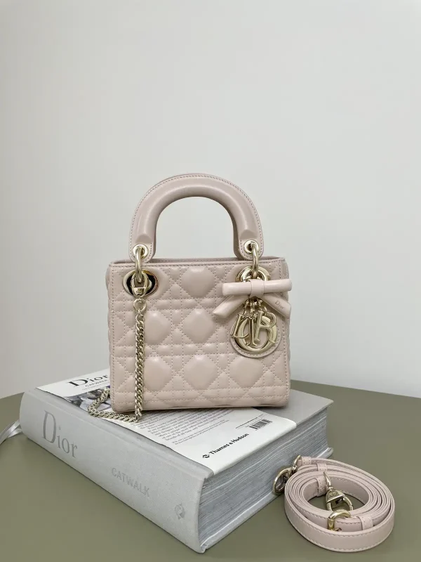 Dior Quilted Bow Detail Top Handle Bag image 1