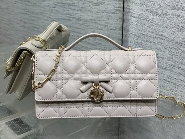 Dior Quilted Bow Chain Top Handle Bag image 1