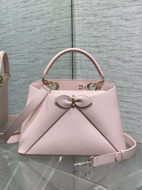 Dior Light Pink Bow Top Handle Bag image 1