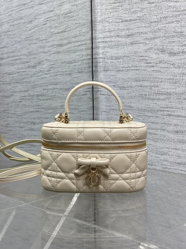 Dior Quilted Bow Cosmetic Bag image 1
