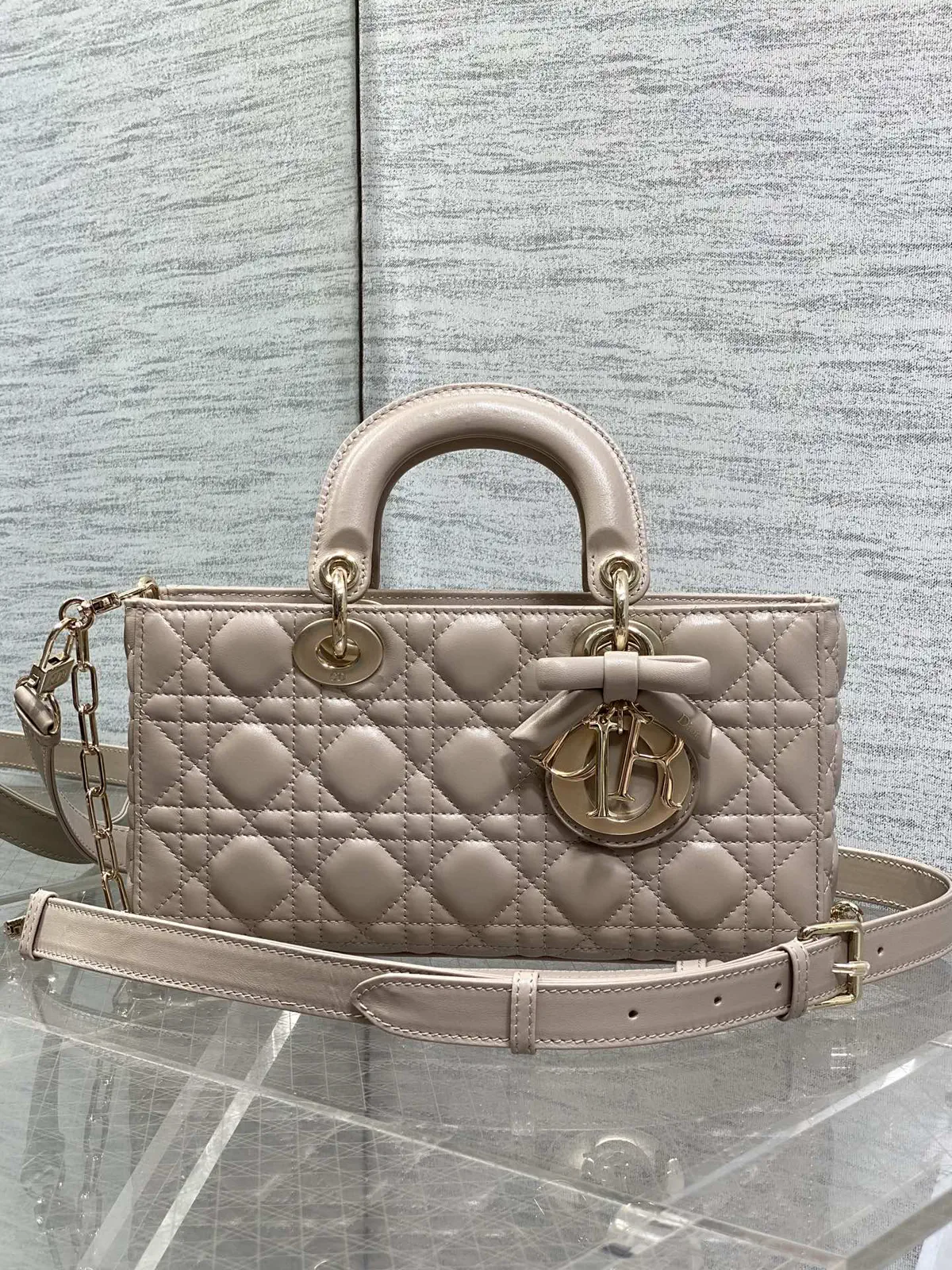 Dior Quilted D-Joy Top Handle Bag image 1