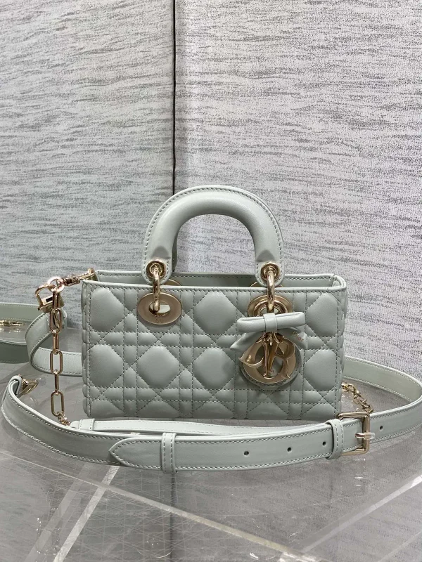Dior Quilted Mini Top Handle Bag with Bow Detail image 1