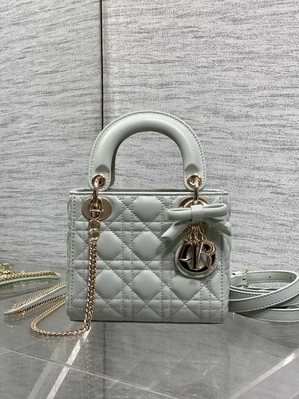 Dior Quilted Bow Detail Top Handle Bag image 1