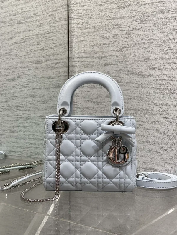 Dior Quilted Bow Detail Mini Top Handle Bag image 1
