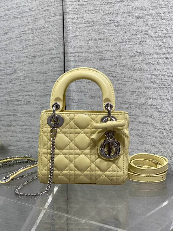 Dior Quilted Bow Accent Top Handle Bag image 1
