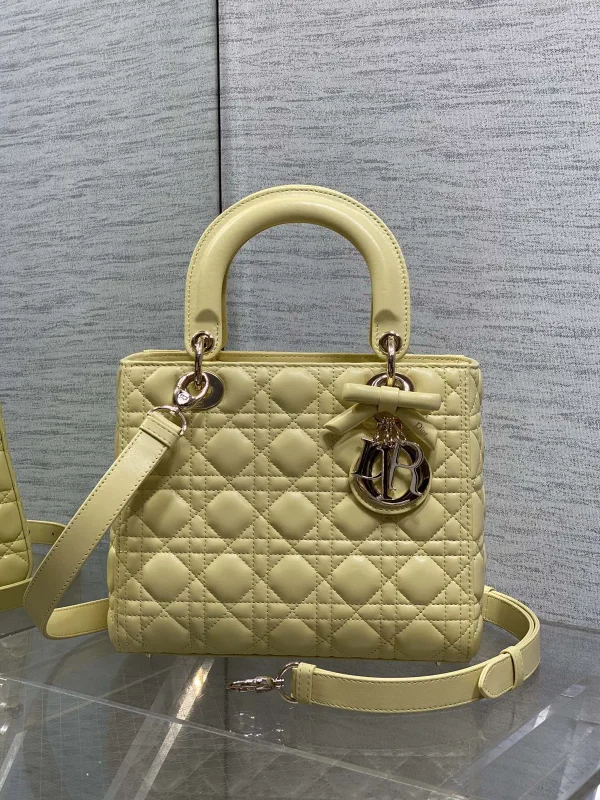 Dior Quilted Bow Detail Top Handle Bag image 1