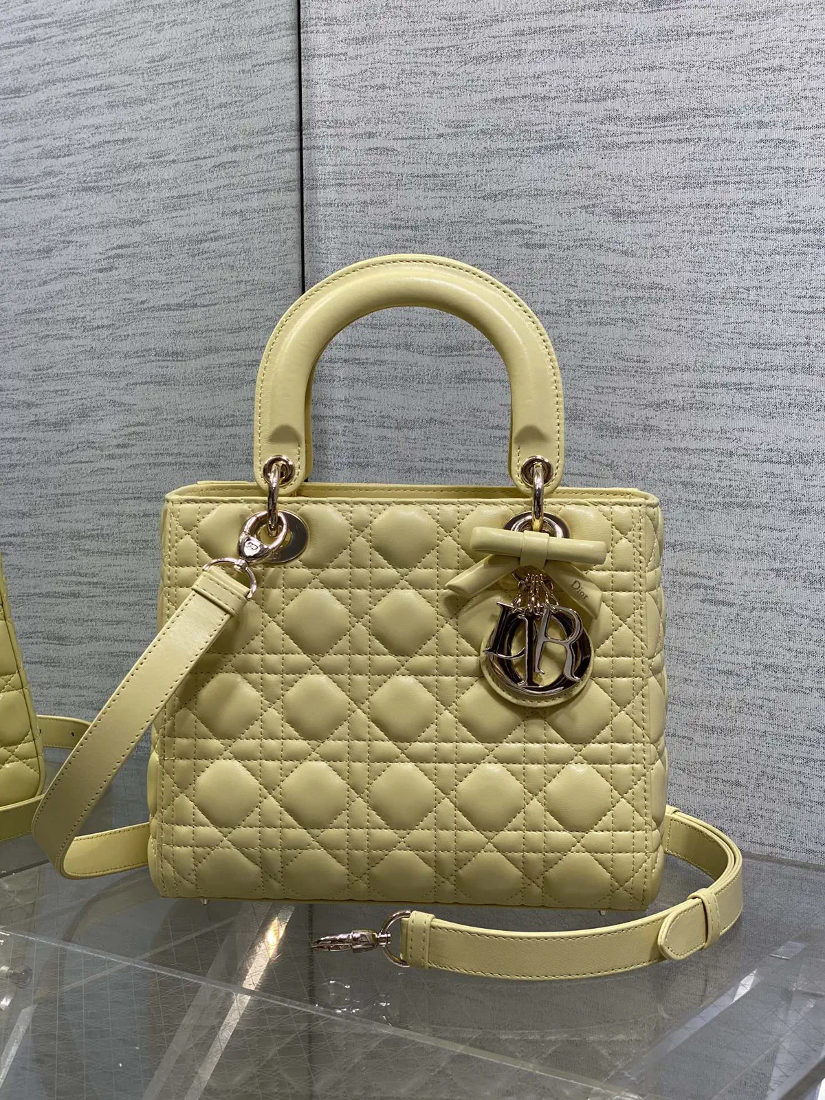 Dior Quilted Bow Detail Top Handle Bag image 1