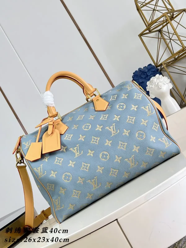 Louis Vuitton Embroidered Monogram Speedy P9 Bandoulière 40 Bag image 1