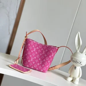 Louis Vuitton Pink Denim Monogram Bucket Bag image 1