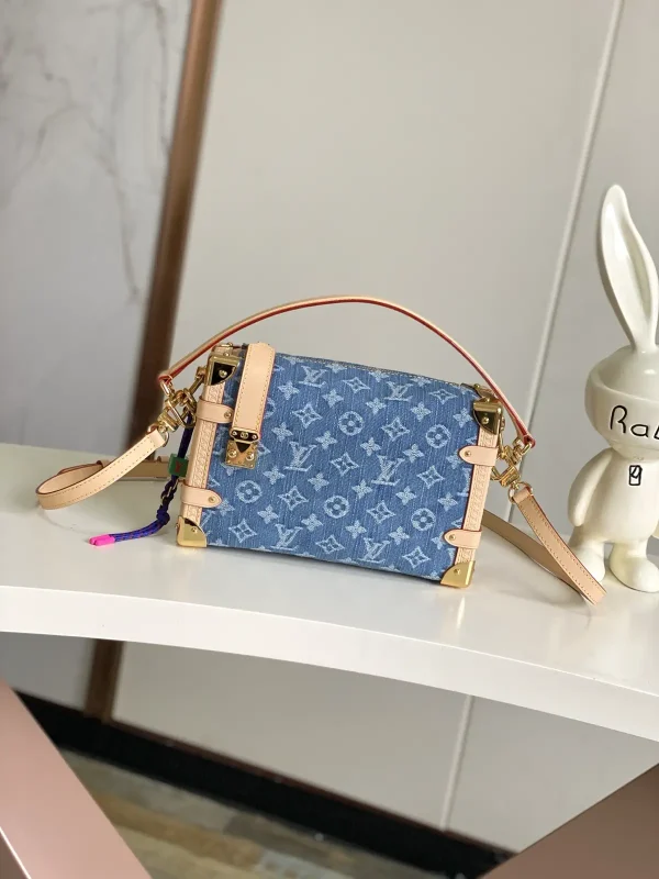 Louis Vuitton Denim Monogram Side Trunk Bag image 1