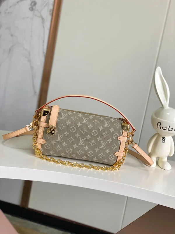 Louis Vuitton Monogram Denim Side Trunk East West Bag image 1