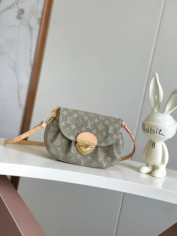 Louis Vuitton Khaki Denim Monogram Sunset Bag image 1