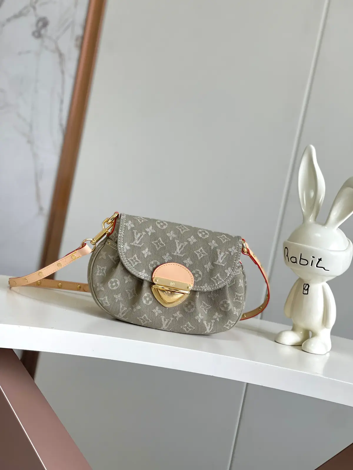 Louis Vuitton Khaki Denim Monogram Sunset Bag image 1