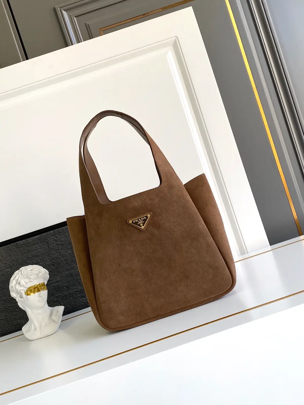 Prada Suede Bucket Bag image 1