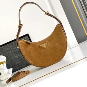 Prada Arque Suede Shoulder Bag image 1