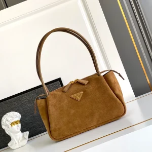 Prada Suede Soft Grain Hobo Shoulder Bag image 1