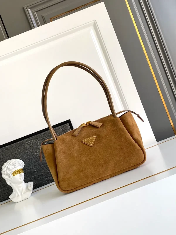 Prada Suede Soft Grain Hobo Shoulder Bag image 1