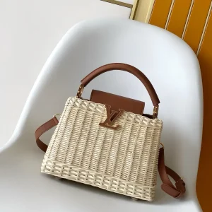 Louis Vuitton Capucines Mini Rattan Top Handle Bag image 1