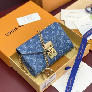 Louis Vuitton Denim Monogram Pouch Metis Belt Bag image 1