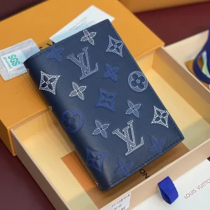 Louis Vuitton Navy Monogram Passport Holder image 1