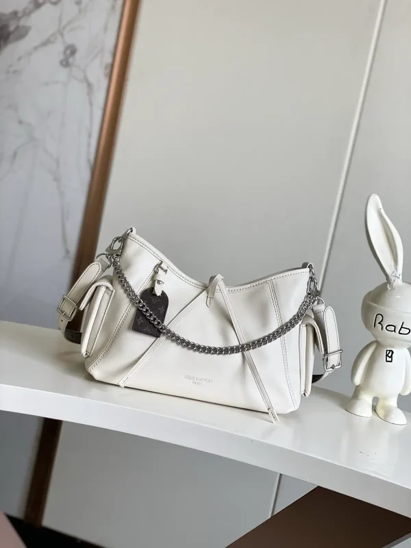 Louis Vuitton White CarryAll Cargo Small Shoulder Bag image 1