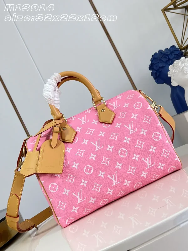 Louis Vuitton Pink Monogram Speedy P9 Bandoulière 30 Top Handle Bag image 1
