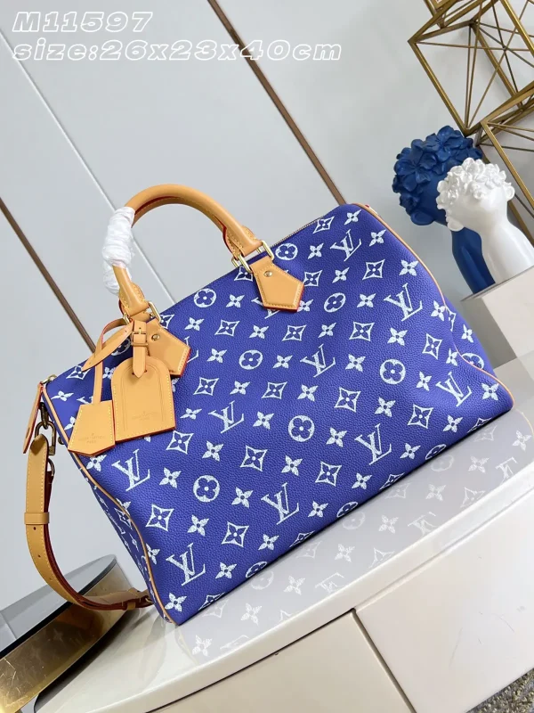 Louis Vuitton Blue Monogram Speedy Bandoulière 40 Bag image 1