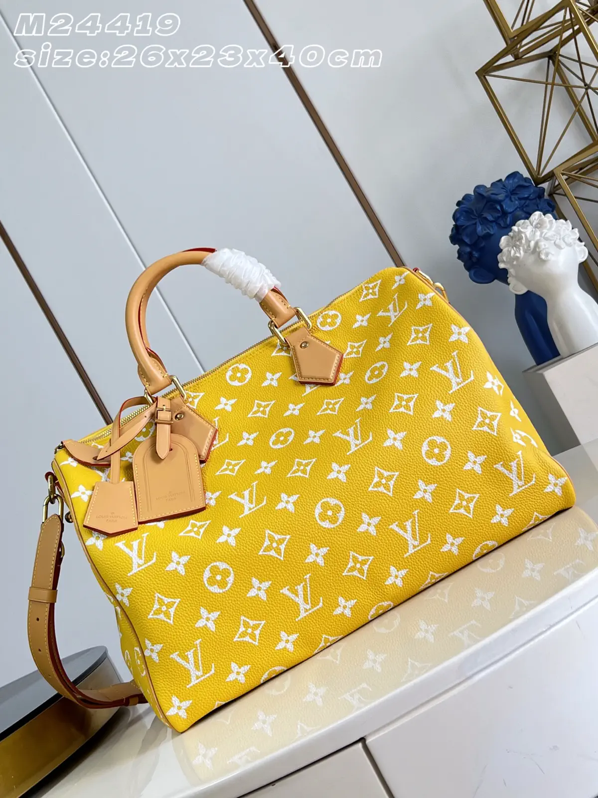 Louis Vuitton Yellow Monogram Speedy Bandoulière 40 Bag image 1